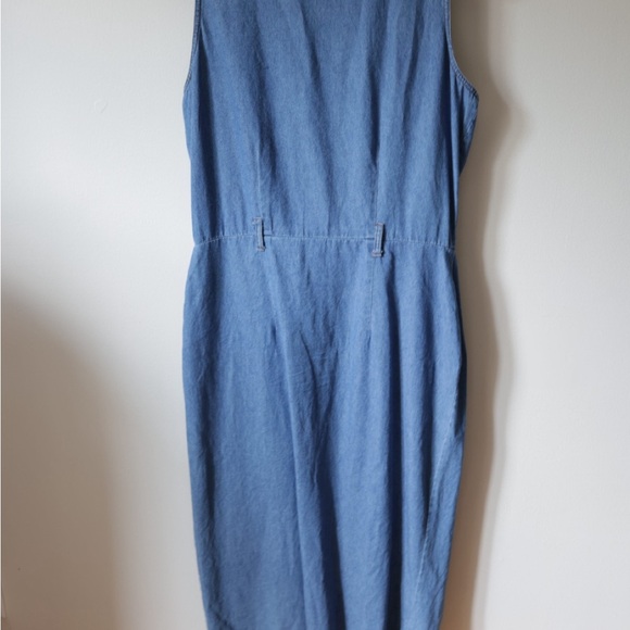 Vintage denim vintage dress Sleeveless Blue Denim Dress - Picture 5 of 7